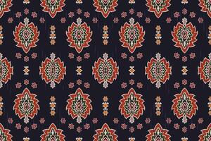 ikat stam- indisk sömlös mönster. etnisk aztec tyg matta mandala prydnad inföding boho sparre textil.geometrisk afrikansk amerikan orientalisk traditionell vektor illustrationer. broderi stil.