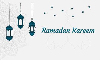 ramadan kareem bakgrund begrepp med lykta lampa. vektor illustration.