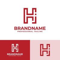 brev hj modern logotyp, lämplig för företag med hj eller J H initialer vektor