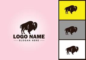 Bison Logo Vektor Kunst Symbol Grafik zum Geschäft Marke Symbol Bison Logo Vorlage