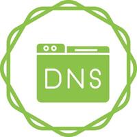 Domain DNS Verwaltung Vektor Symbol