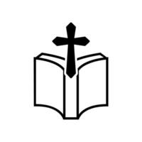 bibel ikon vektor. religion illustration tecken. tro symbol eller logotyp. vektor