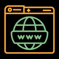 World Wide Web-Vektorsymbol vektor