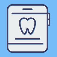 Zahnarzt App Vektor Symbol