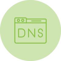 Domain DNS Verwaltung Vektor Symbol