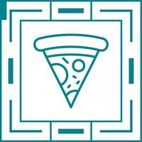 Pizza-Vektor-Symbol vektor