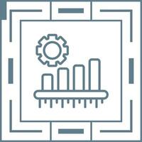 Balkendiagramm-Vektorsymbol vektor