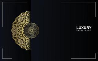 Luxus-Zier-Mandala-Hintergrund mit arabischem islamischem Ostmustermuster-Premium-Vektor-freiem Vektor