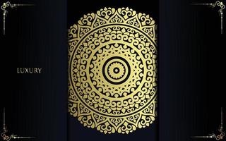 Luxus-Zier-Mandala-Hintergrund mit arabischem islamischem Ostmustermuster-Premium-Vektor-freiem Vektor