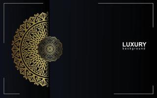 Luxus-Zier-Mandala-Hintergrund mit arabischem islamischem Ostmustermuster-Premium-Vektor-freiem Vektor