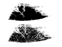 schwarz und Weiß Farbe Spritzer, ein schwarz und Weiß Bürste Schlaganfall auf ein Weiß Hintergrund, Jahrgang schmutzig kritzeln Bürste Schlaganfall kratzen vektor