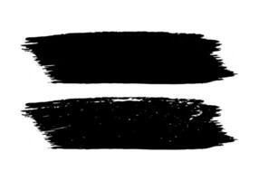 schwarz und Weiß Farbe Spritzer, ein schwarz und Weiß Bürste Schlaganfall auf ein Weiß Hintergrund, Jahrgang schmutzig kritzeln Bürste Schlaganfall kratzen vektor