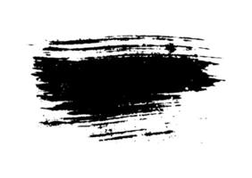 stänk svart måla borsta stroke, en stänk årgång textur svart och vit uppsättning av fläckar, stänk, borsta stroke stänk, uppsättning av vattenfärg borsta slag, svart och vit måla stroke vektor