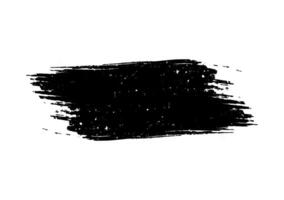svart bläck stänk, en stänk årgång textur svart och vit uppsättning av fläckar, stänk, borsta stroke stänk, uppsättning av vattenfärg borsta slag, svart och vit måla stroke borsta på vit vektor