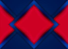abstrakt röd och blå bakgrund med diamant former, triangel- polygon bakgrund band geometrisk abstrakt baner design, Vinka Färg baner geometrisk 3d geometrisk bakgrund, vektor