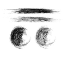 svart och vit stroke uppsättning av klottra borsta, uppsättning av stänk runda cirkel, uppsättning av stroke stänk, uppsättning av vattenfärg borsta slag, svart och vit måla stroke borsta på vit bakgrund, borsta b vektor