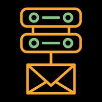 Email Server Vektor Symbol