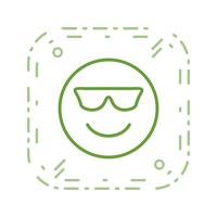 Kühle Emoji-Vektor-Ikone vektor