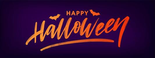 Happy Halloween Text Banner Schriftzug Urlaub Sonderangebot Shop jetzt vektor