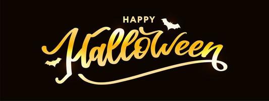 Happy Halloween Text Banner Schriftzug Urlaub Sonderangebot Shop jetzt vektor