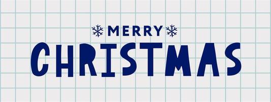 banner god jul semester nyår brev teckensnitt vektor illustration