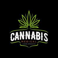 cannabis marijuana ikon, medicinsk ogräs blad symbol vektor