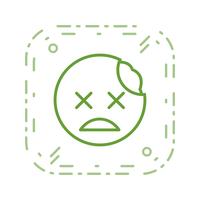 Zombie Emoji-Vektor-Symbol vektor