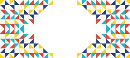 Dreieck bunt geometrisch Mosaik Muster Design Hintergrund vektor