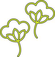Baumwolle Blumen vecto Symbol vektor