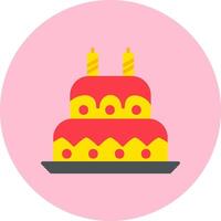 Geburtstag Kuchen vecto Symbol vektor