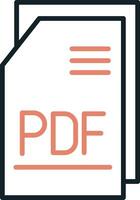 pdf Datei vecto Symbol vektor