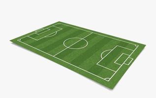 fotbollsplan eller fotbollsplan isolerad på vit bakgrund. perspektivelement. vektor. vektor