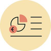 Portion Kuchen Diagramm vecto Symbol vektor