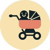 Baby Wagen vecto Symbol vektor