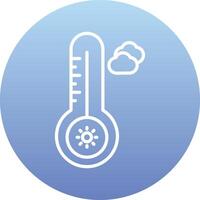 Temperatur heiß vecto Symbol vektor