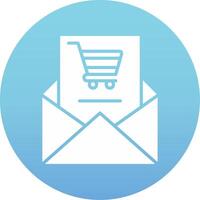 Einkaufen Email vecto Symbol vektor