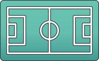Fußball Tonhöhe vecto Symbol vektor