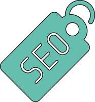 SEO Etikett vecto Symbol vektor