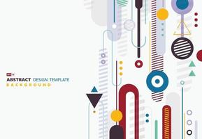 abstrakt kreativa dynamiska geometriska element konstverk täcker bakgrund. illustration vektor eps10