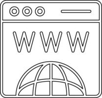 Webseite vecto Symbol vektor