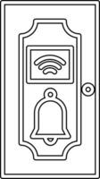 Tür Glocke vecto Symbol vektor
