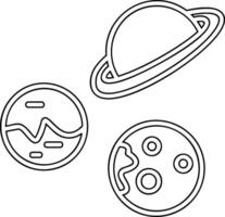 planeter Vecto ikon vektor