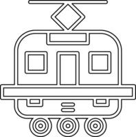 Straßenbahn vecto Symbol vektor