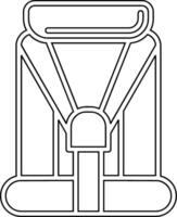 Auto Sitz Baby vecto Symbol vektor