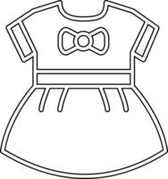 Baby Mädchen Kleid vecto Symbol vektor