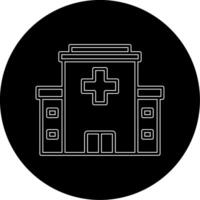 Krankenhaus Gebäude vecto Symbol vektor