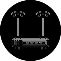 Router vecto Symbol vektor