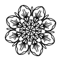 Mandala Blumendekor vektor