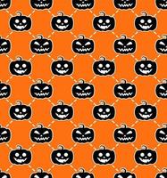 Halloween nahtlose Muster orange-schwarzer Hintergrund. Design für Kissen, Druck, Mode, Kleidung, Stoff, Geschenkpapier. Vektor. vektor