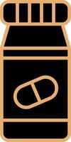 Tabletten Flasche vecto Symbol vektor